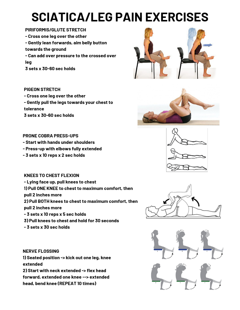 SCIATICA LEG PAIN EXERCISES Dr. Quon